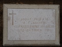 Struma Military Cemetery - Brown, E C